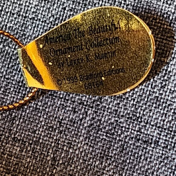 Bradford Editions 1999 Larry K. Martin America The Beautiful Ornament Collection - Picture 10 of 10